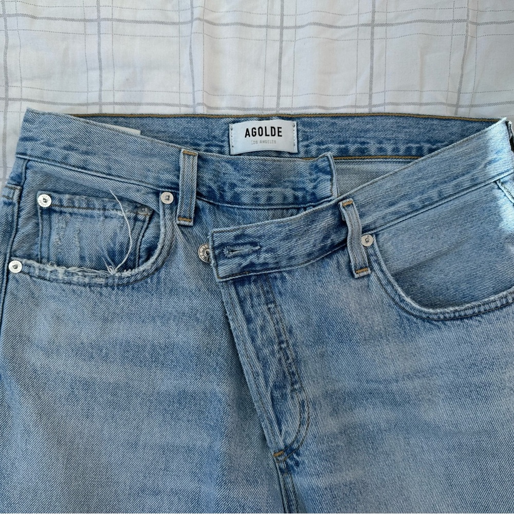 Agolde  Faded Blue Denim Jeans